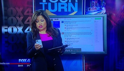 Tinsley during her work at the Fox 4